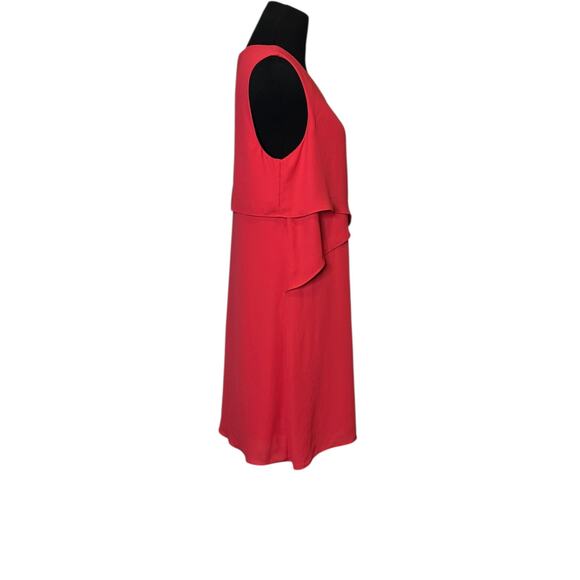 BCBGMAXAZRIA Red Drape Mini Dress size M - Picture 15 of 16